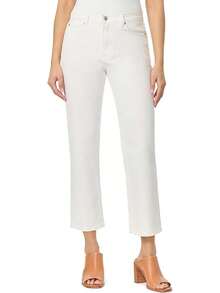 Kensie Jeans The Ella High-Rise Straight Leghalloween - White - View 1