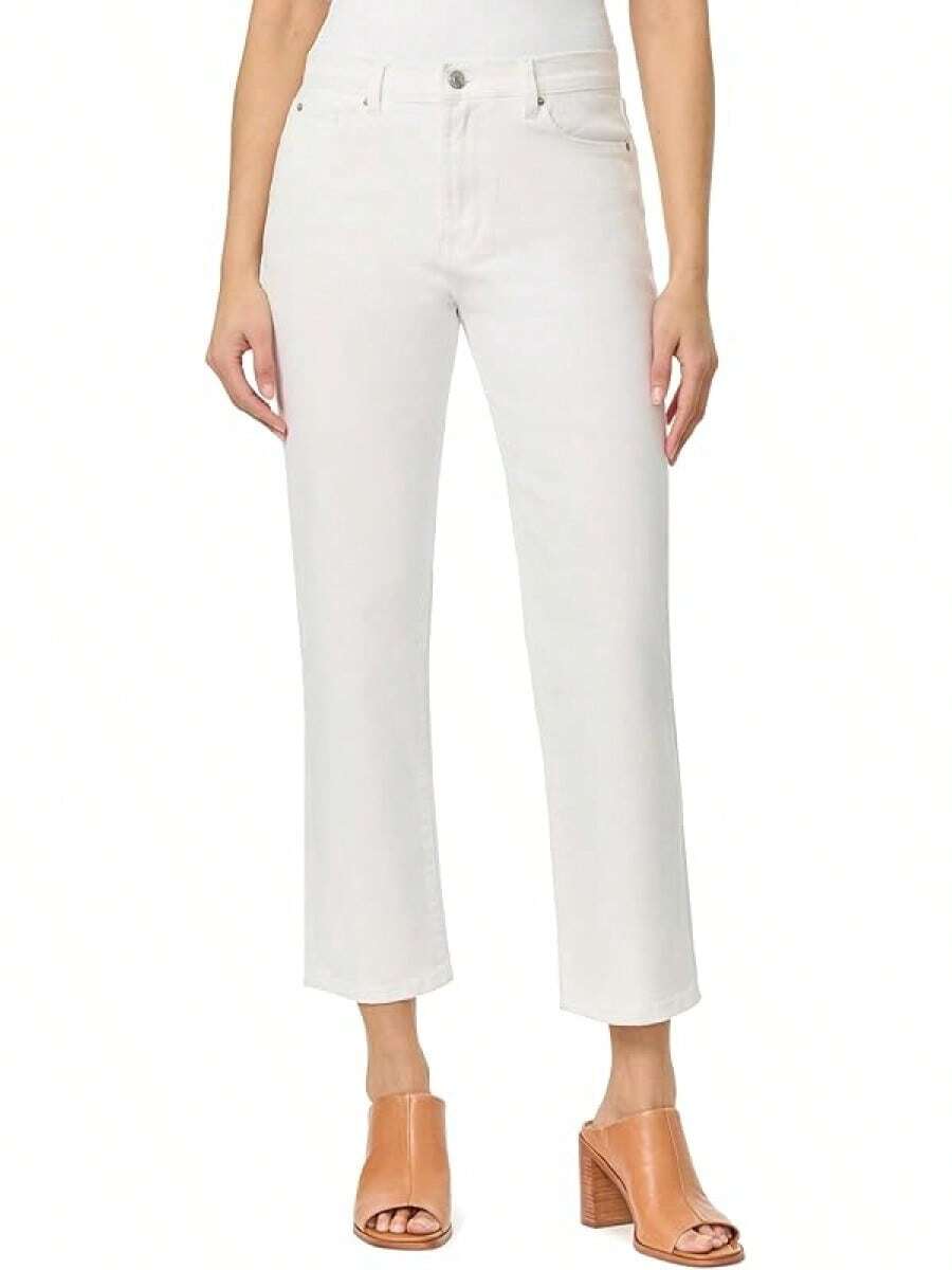 Kensie Jeans The Ella High-Rise Straight Leghalloween - White - View 1