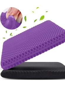 1Pc/2Pcs/Set Comfort, Breathable Gel Seat Cushion With Non-Slip Cover,Thick And Breathable Honeycomb Design Pressure Absorbing Pad,Double Thick Office Chair Seat Cushion Chair Cushion, Seat Cushions For Office Chairs,Suitable For Office Chairs, Home, Cars, And Wheelchairs,Honeycomb Design Breathable Material - Multicolor - View 13