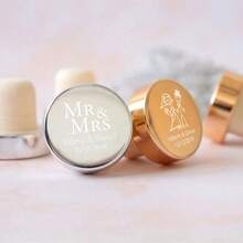 10pcs 50pcs 100pcs Custom Engraved Wine Bottle Stopper, Wine Gifts For Women, Wine Stopper Birthday Gift, Personalized Wedding Guest Party Favors For Invites - Stainless Steel Bottle Stoppers - View 6