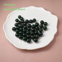 42pcs/Pack 10mm Diameter Beads With Hole, Imitation Natural Stone Gold Sand Stone, Shiny Glass Beads, DIY Jewelry Making, Craft Supplies - Multicolor - View 20