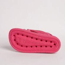 Kit Of 2 Pairs Of Girls' Daisy Sandals, Lightweight And Comfortable, Braided School Shoes - 綠色+粉紅色 - 查看 4