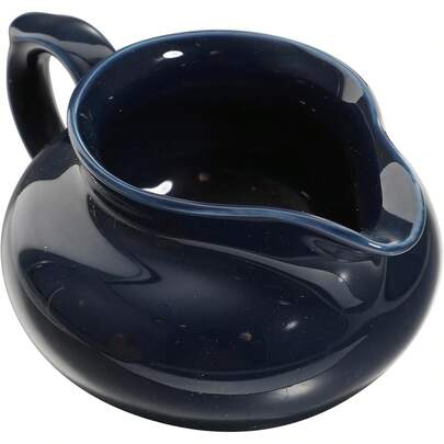 Ceramic Milk Pot Sauce Boat With Handle 4.72X3.54X2.36In Multi-Function Gravy Boat For Home Kitchen Dining Easy Pour Sauce Cup