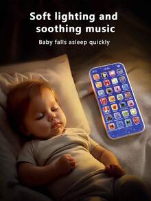 1 件儿童益智多功能学习电话，婴儿玩具带音乐，男孩女孩仿真电话，节日礼物