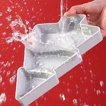 Christmas Tree Shaped Appetizer Platter, Snack Tray | Holiday Tableware, Can Hold Nuts, Candies, Dried Fruits And Seeds, Compartment Party Tray, Holiday Party, Kitchen, Office, Space-Saving Countertop Storage, Christmas Candy Decor, Compartment Dish - Multicolor - View 7