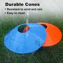 60PCS Soccer Cones With Strap Carry Bag Agility Disc Cones Soccer Training Cones Field Marker Sport Training Cones For Challenge Football Basketball Skating Games Outdoor Indoorgift