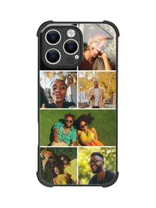 1pc Customized Photo Phone Case Compatible With Iphone 16 Pro Max/17 Pro Max/17 Air/17/15 Pro, S24 Ultra/S25, Suitable For Father, Mother, Couple, Pet, Child, Friend, Ideal Gift For Him, Her, Boyfriend, Girlfriend, Family, Friends, Grandparents, Anniversary, Birthday - Black - View 10