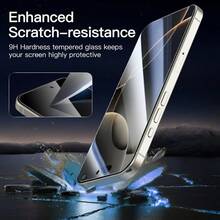 [2+2] 2-Pack High-Definition Screen Protector + 2-Pack Camera Screen Protector. Compatible With IPhone 17/17 Air/16e/16/15/14/13/12/Plus/Pro/Pro Max. High-Definition, Scratch-Resistant, Fingerprint-Resistant, Bubble-Free Installation. Glossy Finish For Durable Protection., Sparkly Screen Protector, Cell Phone Screen Protector, Bling Screen Protector, Bubblefree Application, Sleek Phone Shield, Highdefinition Clarity, Durable Phone Film, Tempered Glass Protector, Phone Guard, - Nhiều màu - Xem 3