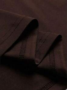 Kit Of 3 Plain Men's T-Shirts, 30.1 Yarn Shirt, 100% Cotton Blouse, Comfortable, Basic T-Shirt, Immediate Shipping, Various Colors - 黑色/米色/棕色 - 查看 5