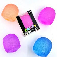 Sensory Squish Toys With Malt Sugar-Filled High-Density Gel Filling - Heavy-Duty Plastic Squeeze Balls For Kids & Adults, Multicolor - Fidget Toys, Classroom Prizes, Birthday Party Favors, Durable & Washable, Textured Rippling Sensory Experience, Undulating Mellow Touch, Super Solid Squishy For & Focus Games - 紫色 - 查看 2