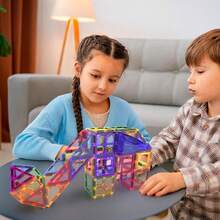 Imanes de Enseñanza, Set de 34 Piezas, Bloques Magnéticos 3D, Formas Geométricas Magnéticas Educativas para Niños, Rompecabezas Magnéticos Tridimensionales - 1 - Ver 7