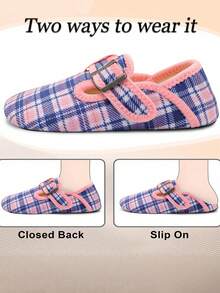 Leisfit Women's Autumn And Winter Velvet Flat Shoes, Comfortable And Breathable Round Toe Casual Shoes, Low Cut Adjustable Soft Soled Warm Home Casual Shoes, Suitable As Gifts For Wives And Mothers - Powder Blue - View 4