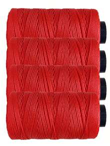 400g/4pcs Polyester Yarn Assortment, Suitable For Crocheting Hats, Bags, Accessories & Decorations - Multicolor - View 15