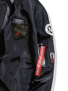 Women's Letter Graphic Baseball Bomber Jacket - Casual Sports Outerwear, Zip Closure, Regular Fit For Spring/Autumn, Fashionable Embroidered Design, Smooth Fabric - Ideal Perfect Choice - 黑色 - 查看 6