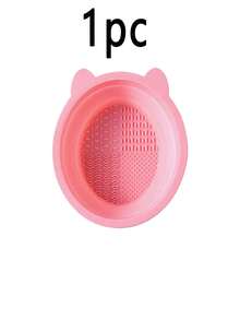 3/1pc Foldable Silicone Makeup Brush Cleaning Bowl, Portable Cleaning Tool, Silicone Cleaning Mat, Cosmetic Storage Box, Spa Tool, Professional Cleaning Set, Silicone Folding Cleaning Bowl, Makeup Tool Cleaning Bowl, Puff Beauty Tool, Cleaning Board Makeup Brush, Face Mask Bowl, Dorm Cleaning Drying Rack