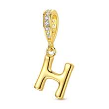 1 件金色字母珠 26 个字母字符金色字母吊坠饰物适合手链项链珠子用于 DIY 珠宝制作原创设计精美珠宝礼物适合女性女孩生日、周年纪念或个性化名字珠宝 - 金色 - 查看 29