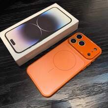 Frosted Magnetic Suction Large Window, Suitable For Apple 17promax Second Change 17 Xingyu Orange Mobile Phone Case, New Corning Glass Iphone16/15pro/Plus Ultra-Thin Anti-Drop Protective Case - 銀色 - 查看 2