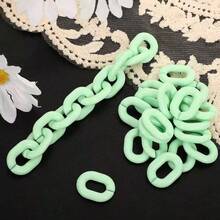 50 قطعة من وصلات السلسلة البلاستيكية بشكل قلب ودائرة مفتوحة لصنع المجوهرات DIY وإكسسوارات الهاتف، مناسبة كهدية لصديق