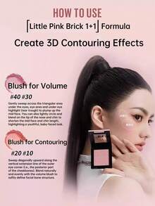 Maybelline Blush Customized Refined Stereoscopic Contouring Pigmented Expandable & Retractable Mono Blush - 20 Warm Apricot Pink [Contracting Color] - View 4