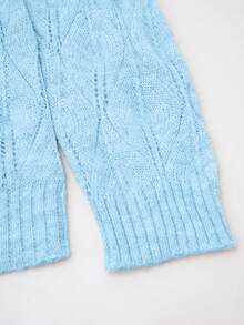 Áo khoác cardigan dài tay cổ tròn, màu xám trơn, cài cúc ngọc trai, kiểu dáng thanh lịch, phù hợp cho công sở, tiệc tùng và các dịp xã giao mùa thu | Thoải mái khi mặc - Màu xanh lam - Xem 7