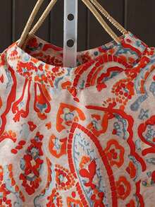 休闲宽松奢华时尚衬衫，女士时尚上衣，夏季 - 紅色 - 查看 3