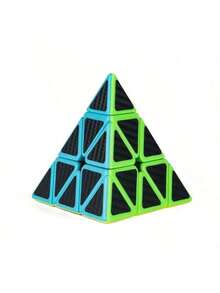 1 pieza Cubo Mágico 3x3 4x4 5x5 Pirámide de Fibra de Carbono para Entrenamiento de Lógica y Pensamiento, Juguete - Multicolor - Ver 4