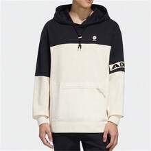 阿迪达斯男女通用休闲套头卫衣 - 黑與白 - 查看 2