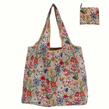 1 Reusable Shopping Bag, Foldable Portable Large Capacity Tote Bag, Suitable For Shopping, Office Work, Travel, Parties, Organizing And Storage - 30 loại hoa nhiều màu sắc - Xem 13