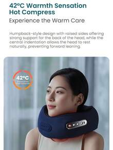 PHILIPS ماساج فيليبس ثلاثي الأبعاد شبيه بالإنسان يوفر دعمًا مريحًا بزاوية 360 درجة للرقبة