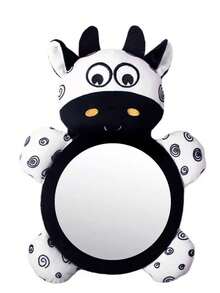 Baby Cloth Book With Convex Mirror, Vision Training Toy With Mirror For Stroller, Crib Hanging