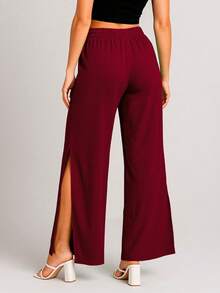 Swisz Women Pants - Burgundy - View 10