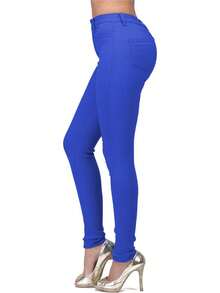 LOVER BRAND FASHION High Rise-Waisted Jeans Pantshalloween - Màu Khaki - Xem 6