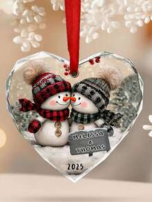 Customized Acrylic Round/Heart Photo Pendant, Custom Photo, Car Pendant, Christmas Tree Pendant, Memorial Gift, Time Capsule, Custom Photo, Meaningful Gift, Memorial Gift, Custom Photo, Special Gift, Fun Desk Decor, Holiday Decor, Mood Light, Home, Kitchen