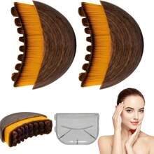 New Lymphatic Contour Face Brush, Dry Brushing Face Brush, Lymphatic Drainage Massager For Face, Chin & Jawline Sculpting, Ergonomically Designed To Fit The Skin Precisely And Relieve Fatigue - 棕色 - 查看 9
