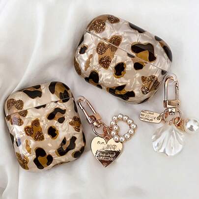 Airpod Pro 3 Protective Case, Shell/Leopard Print Pattern, Apple Bluetooth Earphone Cover With Lanyard, Soft Case For Airpod 1/2, Airpod Pro 2 & 3