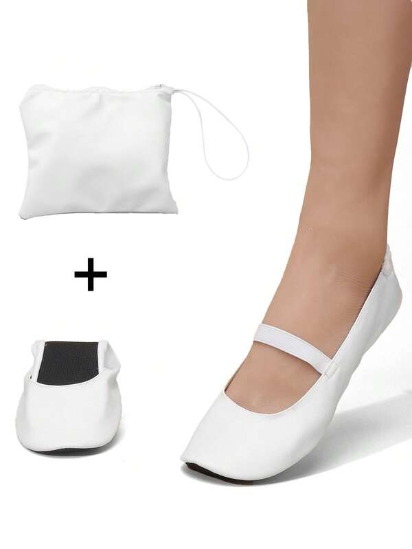 Women's Lightweight, Barefoot-Feel, Fashionable Casual, Soft & Comfortable, Versatile Indoor Slippers, Thin, Foldable, Easy Slip-On, Suitable For Dancing