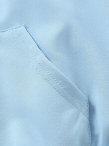 Tween Boy Pixel Style Cartoon Boy Image And Gold Coins Printing Hoodies Boy Fashion Long Sleeve Hooded Sweatshirts Autumn And Winter Student Tween Boy Clothing - Blue - View 6