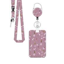 1 Bộ (1 Cuộn huy hiệu có thể thu vào, 1 Dây đeo, 1 Hộp đựng thẻ) Cuộn huy hiệu có thể thu vào họa tiết hoa dễ thương, Hộp đựng thẻ ID đa năng, Thiết kế tối giản cá nhân hóa cho Y tế, Văn phòng, Trường học, Những dịp bình thường, Có kẹp có thể thu vào, Đồ dùng học tập, Trở lại trường học - Nhiều màu - Xem 9