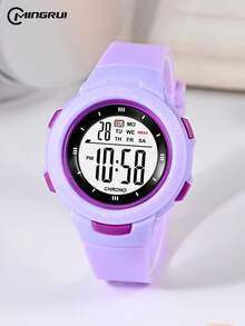 MINGRUI Best-Selling Children's Casual Fashion Sports Watch, 30M Waterproof, Luminous, Chronograph, Alarm Clock, Multi-Function Student Watch For Boys And Girls, Suitable For School Supplies - Multicolor - View 16