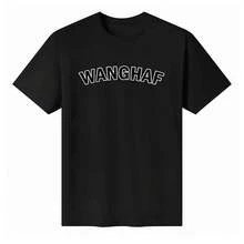 Men's Vintage Graphic T-Shirt With Worn-In Distred "WANGHAF" Print In Bold Bla & White, Soft  Cotton Casual Tee For Everyday Wear, Perfect Gift For Men Who Love Retro Style, Pairs Great With Jeans Or Shorts, All-Day Comfort Fit - màu đen - Xem 6