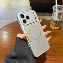 Frosted Magnetic Suction Large Window, Suitable For Apple 17promax Second Change 17 Xingyu Orange Mobile Phone Case, New Corning Glass Iphone16/15pro/Plus Ultra-Thin Anti-Drop Protective Case - 銀色 - 查看 11
