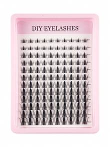 192 Pieces Fairy Eyelash Clusters 9-18mm Comic Eyelash Cluster C Curl - Wide Span DIY Eyelash Extension Wet Spiked Anime Eyelashes Single False Eyelash Cluster With 0.05mm Ultra-Thin Invisible Eyelashes With Eyelash Clusters, Eyelash Clusters, Single Eyelashes, Eyelashes, False Eyelashes - D - View 12
