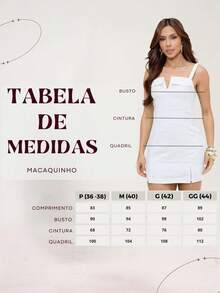 TETE FASHION OVERALLS WOMEN'S SHORT OVERALL V-NECK ELEGANT TAILORING - 白色 - 查看 7