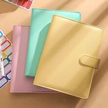 A5/A6 Size PU Leather 6-Ring Binder Notebook, 2026 Fashion Design, Personal Planner Cover, Magnetic Closure, Suitable For Office Workers, Students, Teachers, Journaling Enthusiasts, Business Professionals, Office, Study, Classroom, Commute, Home Desk, Schedule Planning, Note-Taking, Document Storage, Magnetic Closure To Prevent Page Loss