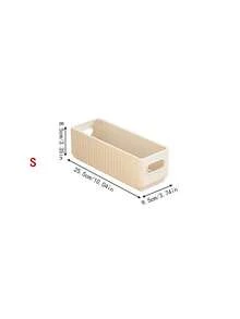 1pc Desktop Storage Box, Snacks, Miscellaneous Items, Cosmetics Box, Student Dormitory Storage Basket, Storage Box, Folding Storage Box - Multicolor - View 8