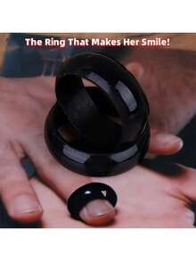 2 piezas de anillos mágicos saltarines creativos e interesantes, anillos de magia negra, perfectos para sorprender en actuaciones y fiestas - regalo ideal para cumpleaños, Halloween, Navidad, vacaciones, artículo de magia