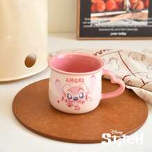 官方正品经典卡通人物史迪奇天使陶瓷杯/马克杯，可爱卡通大容量，适合作为礼物、节日纪念品 - 彩色 - 查看 9