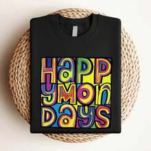 180g pure Cotton Vintage Y2K Happy Mondays English  Rock Band Promo Music T shirt Size M Casual Top For Everyday Wear Summer Stretched Comfortable streetwear Versatile Unisex female designer clothes T-Shirt For Women Casual Women Top Graphic Tees women fashion - Negro - Ver 4