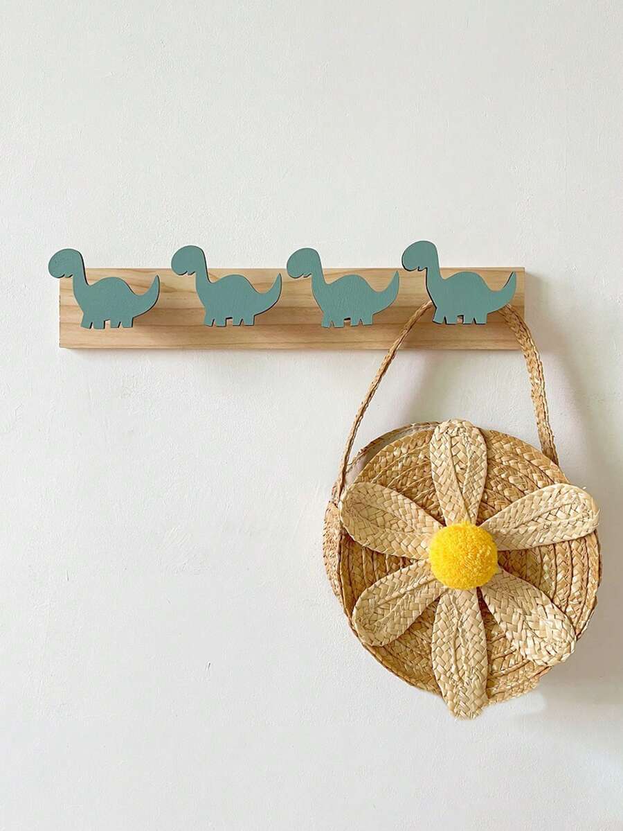 1 pieza Gancho de pared con forma de dinosaurio, decoración del hogar creativa, estilo nórdico, adecuado para la habitación de los niños