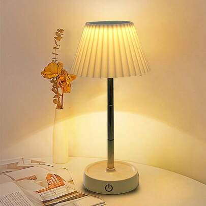 1 件卧室小台灯 - 床头灯，适用于床头柜，简约夜灯，儿童房、客厅、办公室、宿舍的书桌阅读灯